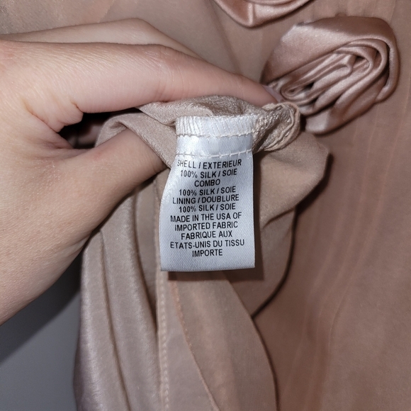 Milly new York aso gossip girl - blush rose silk top - Picture 7 of 7